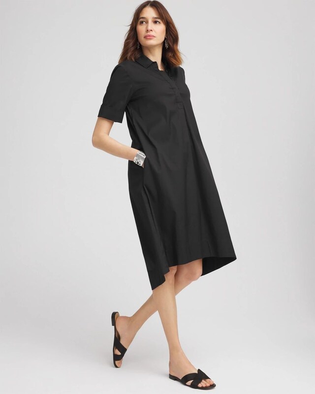 High-Low Hemmed Popover Shirtdress - image 2
